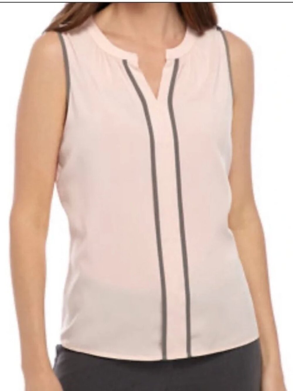 Calvin Klein Sleevless Blush Pink Work Blouse XS